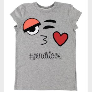 Fendi Kids T-shirt - Grmeleret m. Ansigt