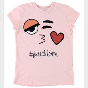 Fendi Kids T-shirt - Rosa m. Ansigt