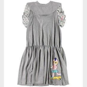 Fendi Kids Kjole - Grmeleret m. Flser/FendiRumi