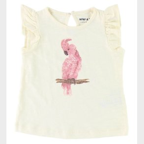 Mini A Ture T-shirt - Decia - Hvid m. Papegje