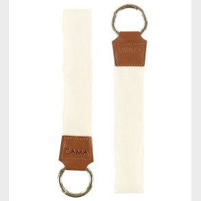 CAMA Copenhagen Strollerclips - Hvid m. Brun