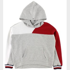 Tommy Hilfiger Httetrje - Grmeleret m. Rd/Hvid