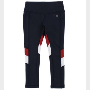 Tommy Hilfiger Leggings - Navy m. Rd/Hvid