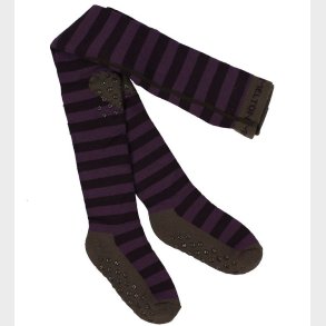 Melton Strmpebukser - ABS - Uld - Lillastribet