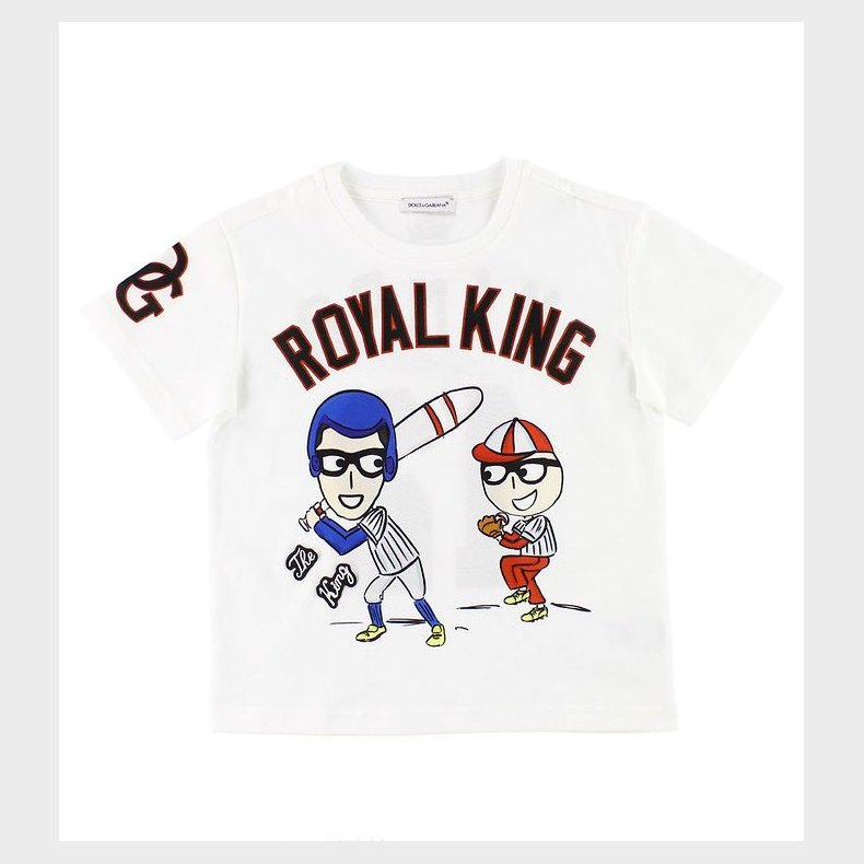 Dolce & Gabbana T-shirt - Hvid m. Stefano & Domenico