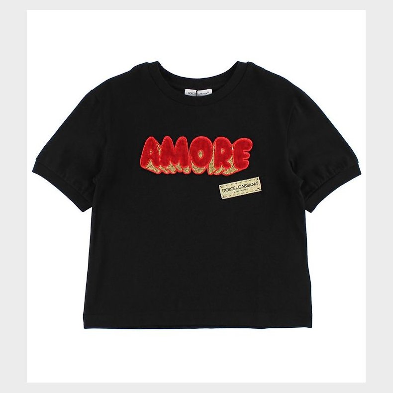 Dolce & Gabbana T-shirt - Sort m. Amore