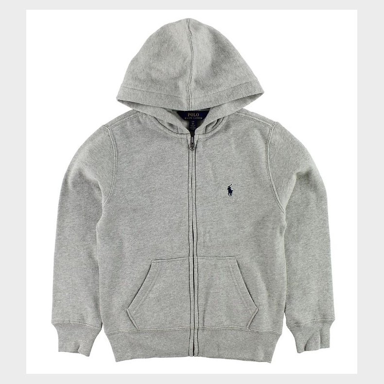 Polo Ralph Lauren Cardigan - Sweat - Grmeleret m. Logo