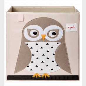 3 Sprouts Opbevaringskasse - 33x33x33 - Ugle