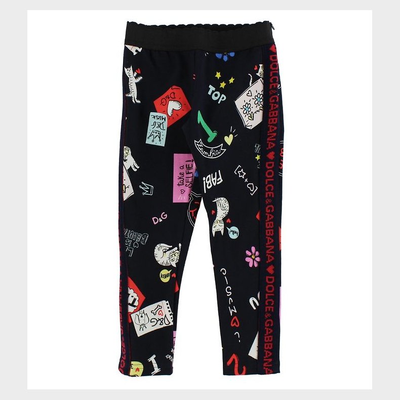 Dolce & Gabbana Leggings - Navy m. Print