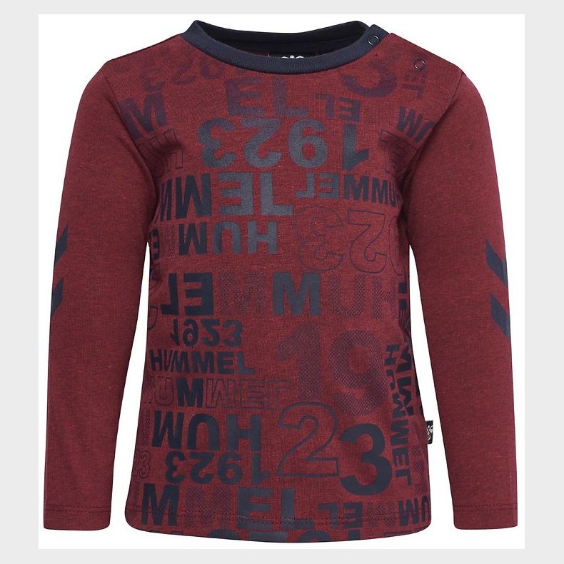 Hummel Bluse - HMLDerrick - Bordeaux m. Print