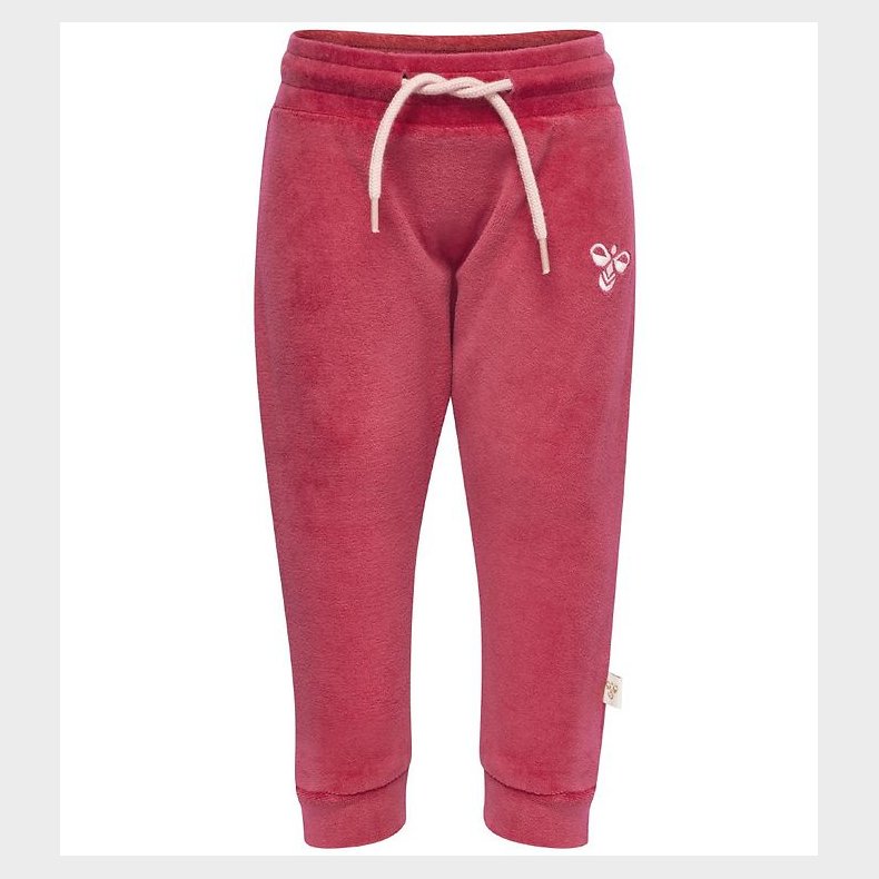 Hummel Bukser - Velour - Mrk Rosa