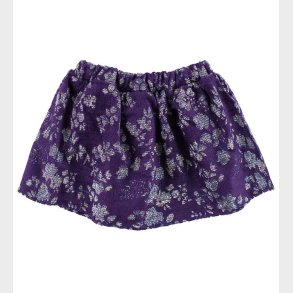 Christina Rohde Nederdel - Mrkelilla m. Glimmer Blomster