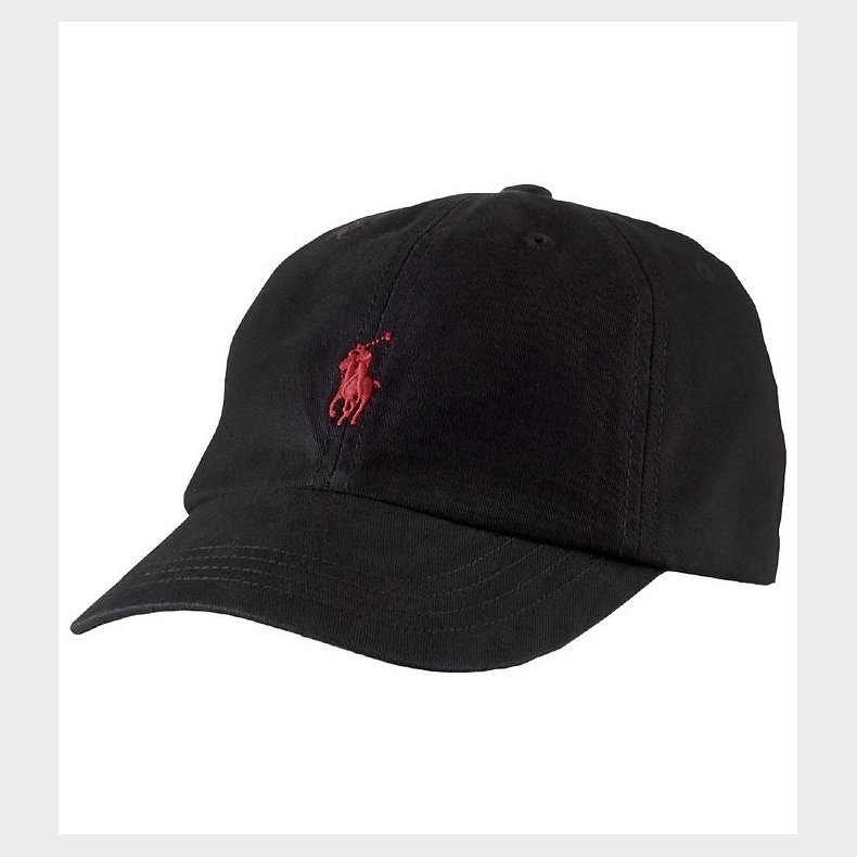 Polo Ralph Lauren Kasket - Sort m. Logo