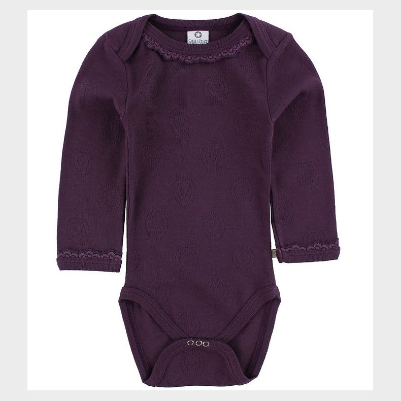 Smallstuff Body l/ - Blommelilla m. Hulmnster/Blonder