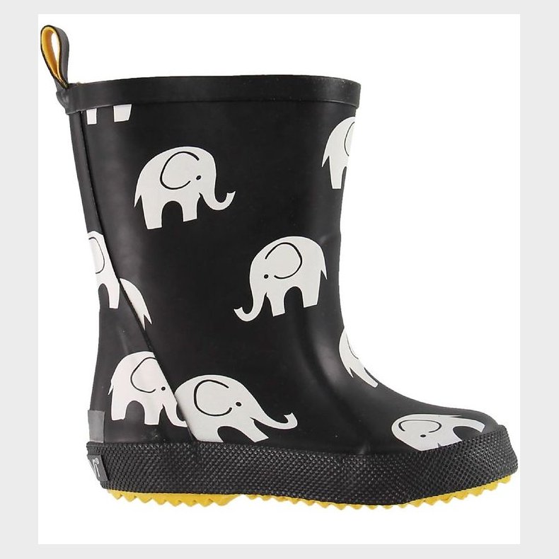 CelaVi Gummist�vler - Sort m. Elefanter