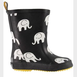 CelaVi Gummistvler - Sort m. Elefanter