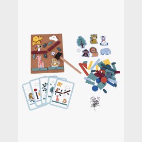 Kinder and Kids Hammer Og S�m Spil Junglen, Multifarvet