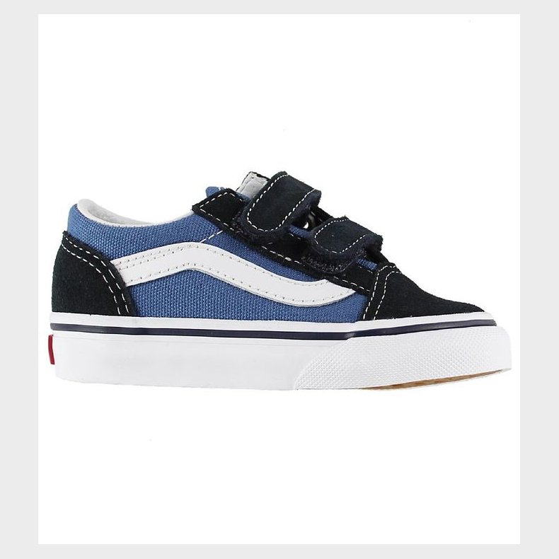 Vans Sko - Old Skool - Navy m. Velcro