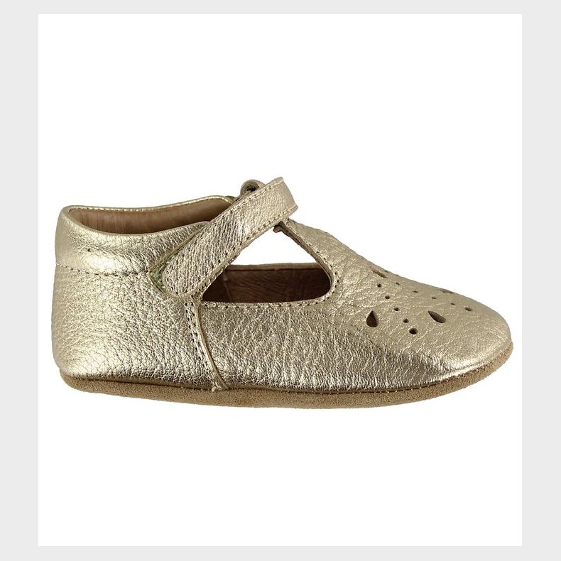 Bisgaard Ballerina Hjemmesko - Guld m. M�nster