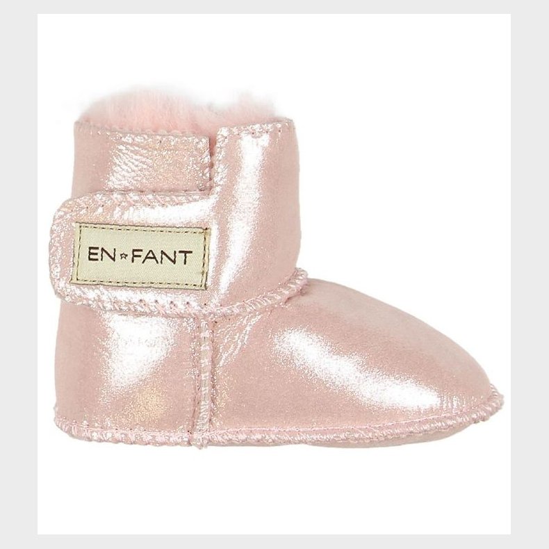 En Fant Lammeskindsfutter m. For - Lyser�d Metallic