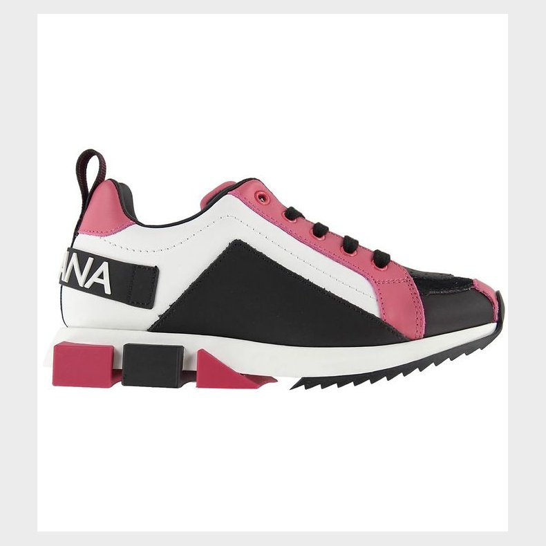 Dolce & Gabbana Sneakers - Lilium - Hvid m. Sort/Mrk Pink