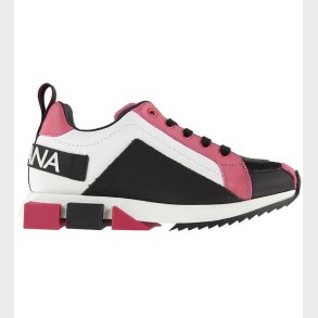 Dolce & Gabbana Sneakers - Lilium - Hvid m. Sort/Mrk Pink
