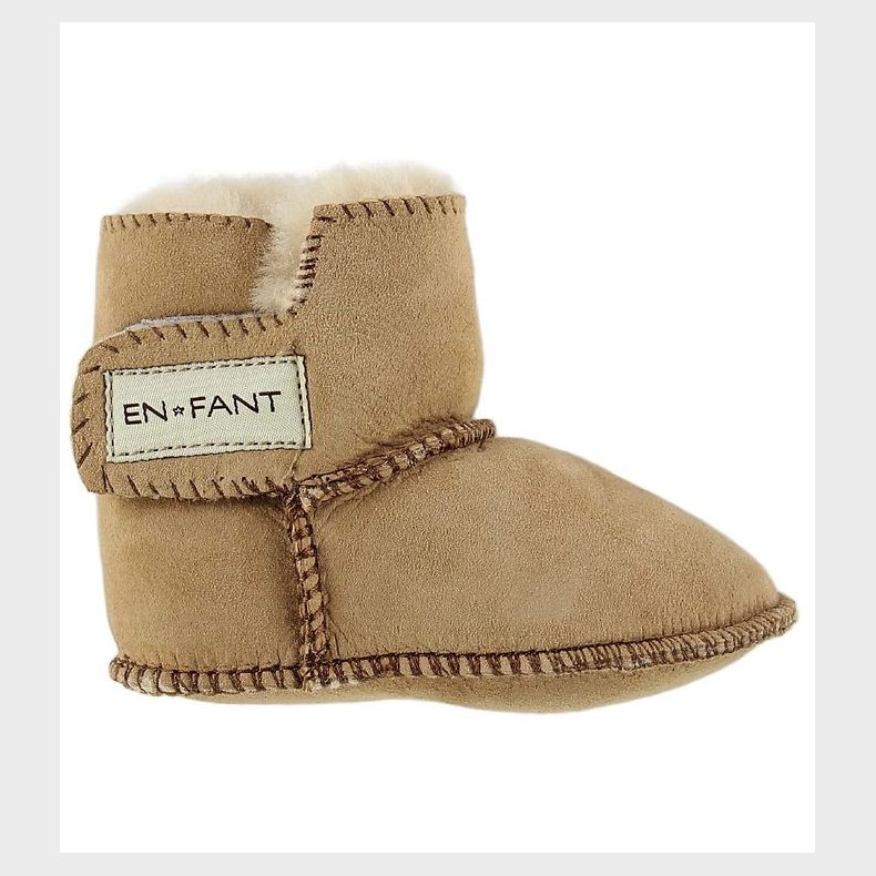 En Fant Lammeskindsfutter m. For - Brun