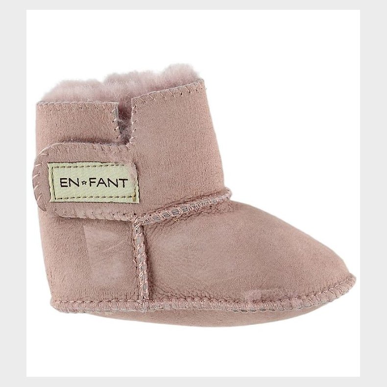 En Fant Lammeskindsfutter m. For - Rosa