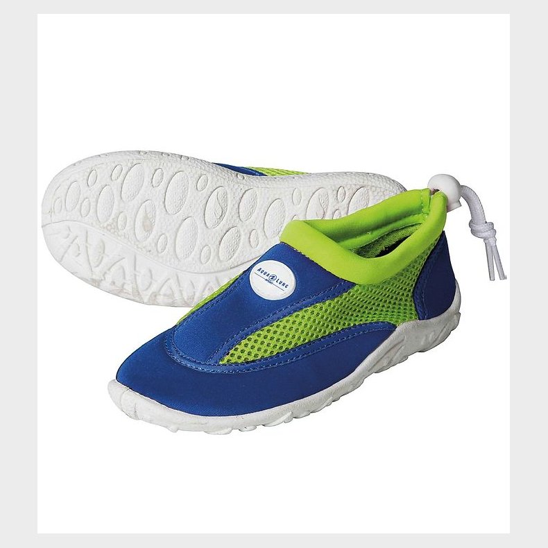 Aqua Lung Badesko - Cancun Jr - Royal Blue/Bright Green
