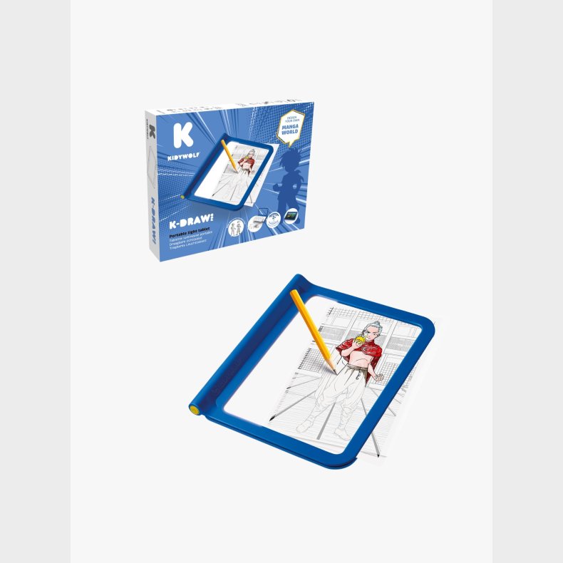 Kidywolf KIDY-DRAW PRO Lysbord Manga