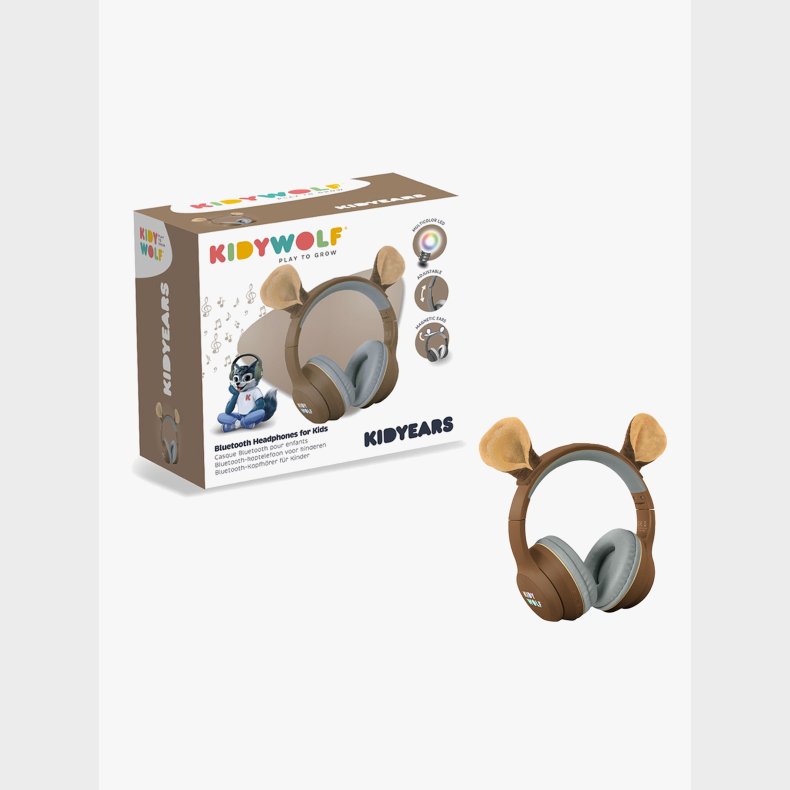 Kidywolf KIDYEARS Headsets Bluetooth med Magnetrer, Bjrn