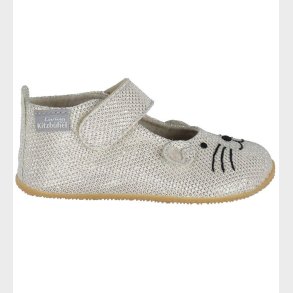 Living Kitzb�hel Ballerina Hjemmesko - S�lv Glimmer m. Mus