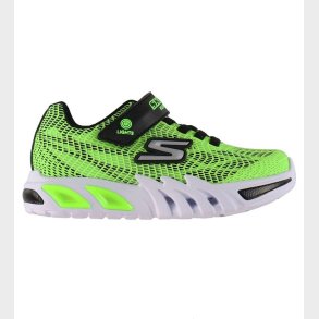 Skechers Sko m. Lys - Flex-Glow Elite - Lime Black