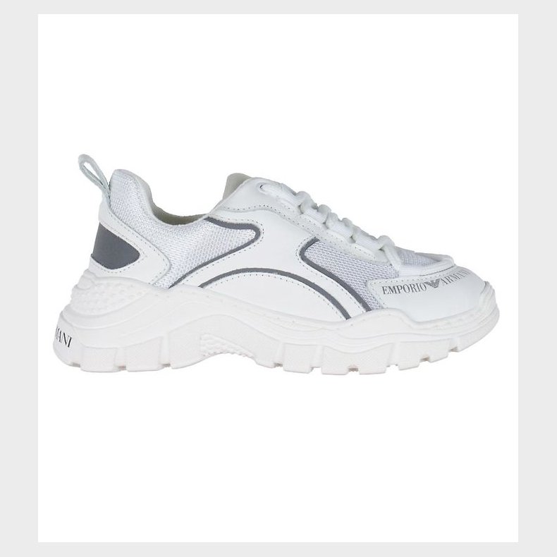 Emporio Armani Sko - Bianco/Silver