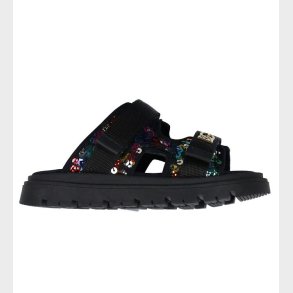 Dolce & Gabbana Sandaler - Sort m. palietter