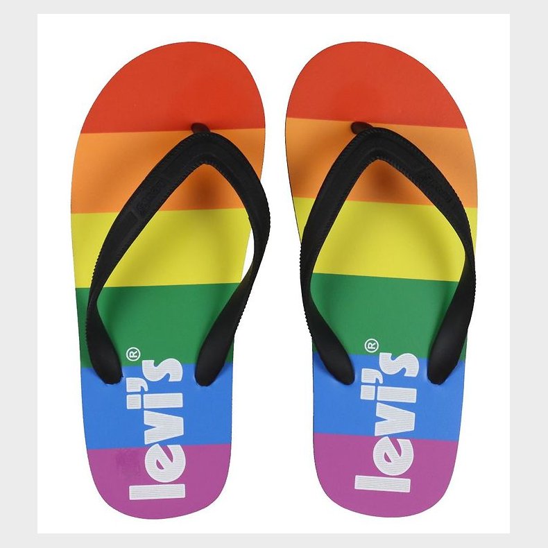 Levis Klipklapper - South Beach 2.0 - Black/Rainbow