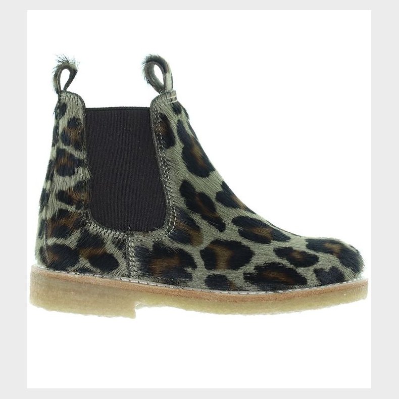 Angulus Stvler - Chelsea - Khaki Leopard m. Pels