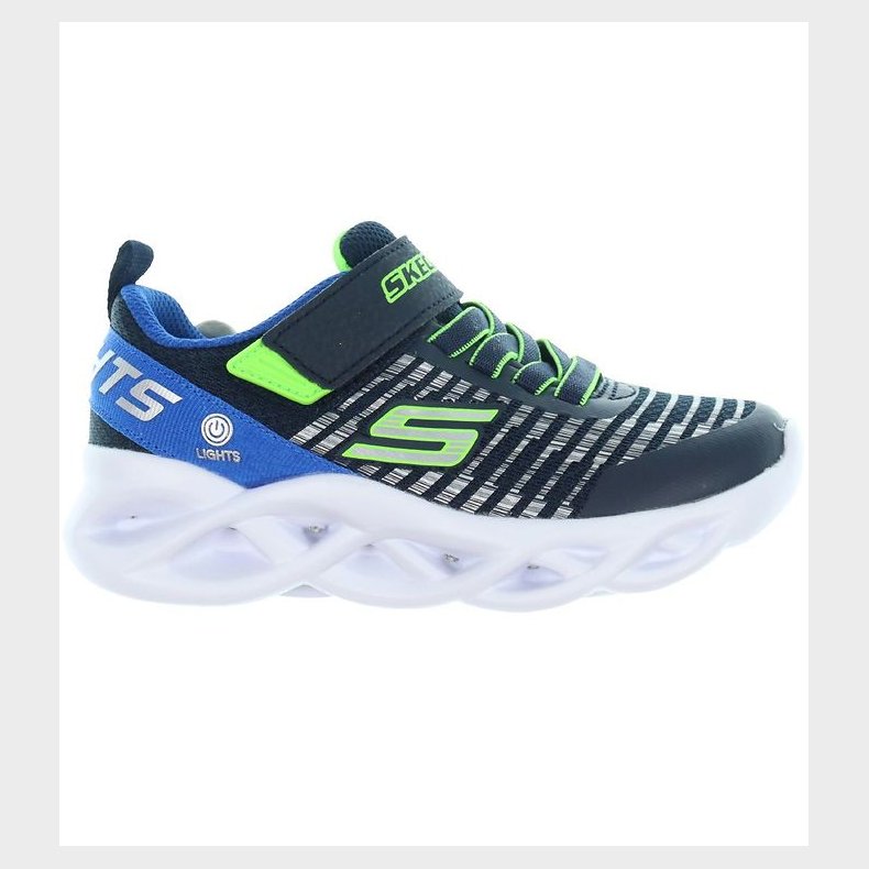 Skechers Sko m. Lys - Twisty Brights - Navy/Blue