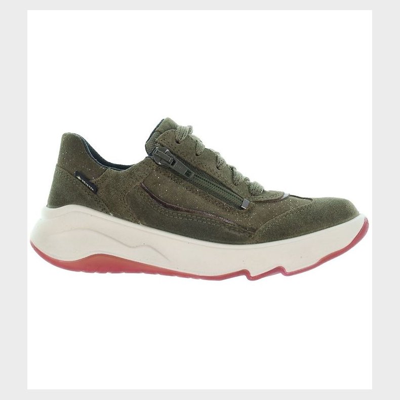 Superfit Sko - Tex - Armygrn m. Guldglimmer