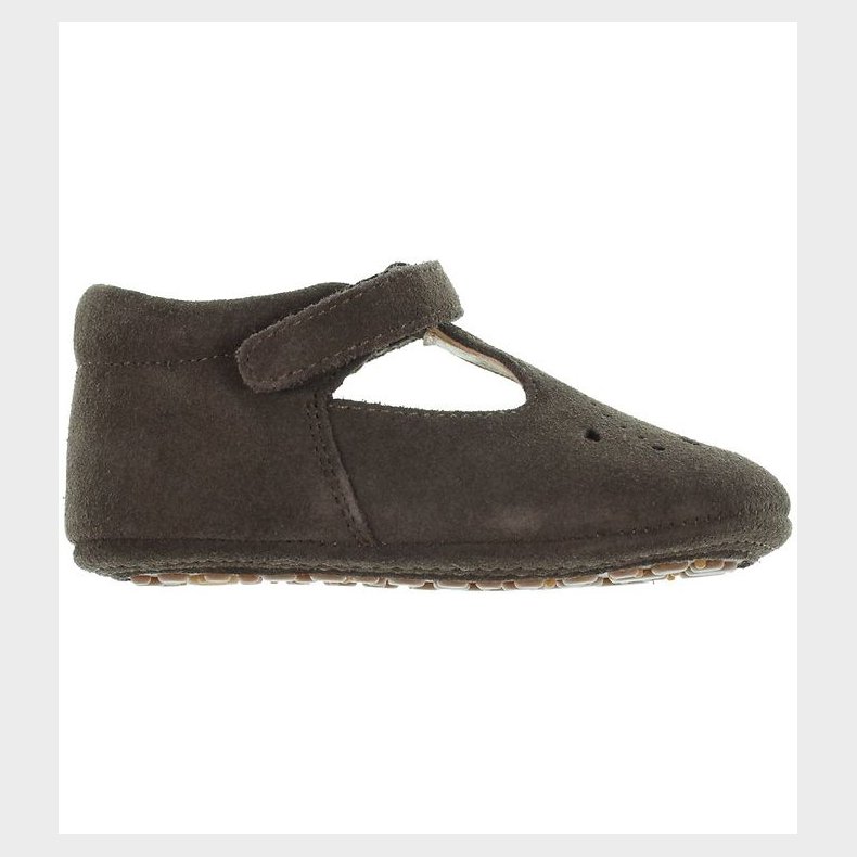 Bisgaard Ballerina Hjemmesko - Bloom - Dark Brown