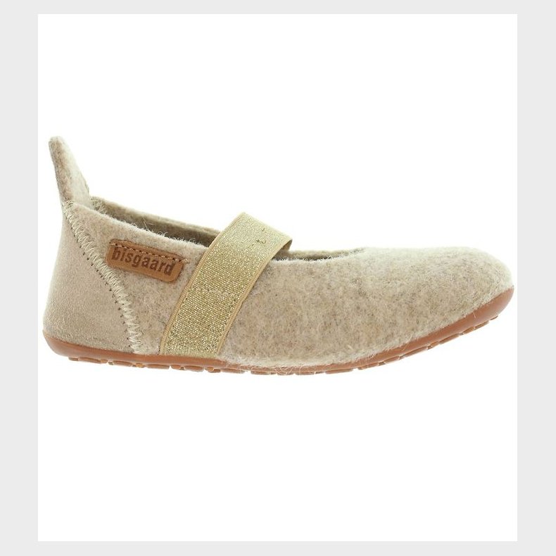 Bisgaard Ballerina Hjemmesko - Uld - Ballet - Nougat