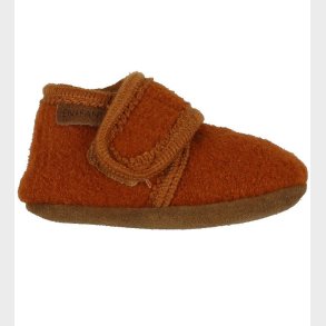 En Fant Hjemmesko - Uld - Leather Brown
