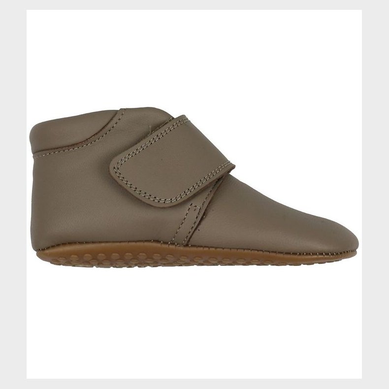 Pom Pom Hjemmesko - Velcro - Taupe