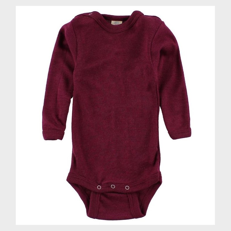 Engel Body l/ - Uld/Silke - Blommelilla