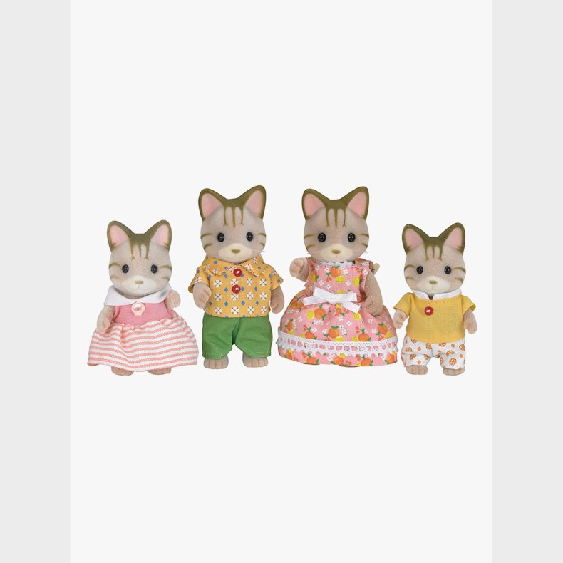 Sylvanian Families Figurs�t Den Stribede Kattefamilie