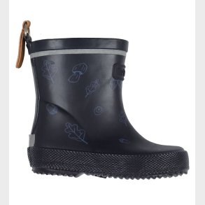 CeLaVi Gummistvler - Kort - Navy m. Print