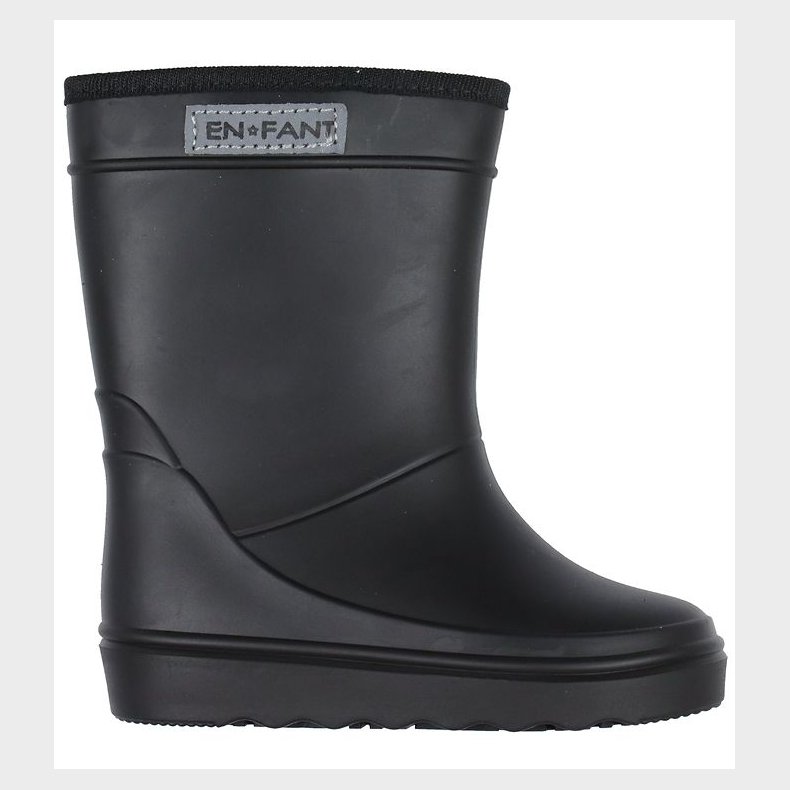 En Fant Gummistvler - Black