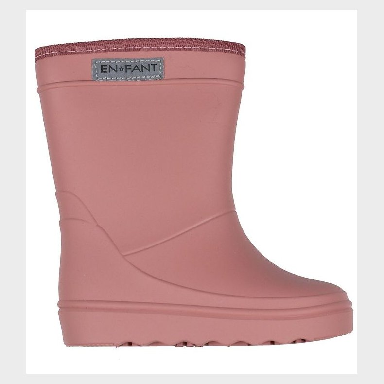 En Fant Gummistvler - Solid - Old Rose