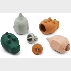 LIEWOOD Carolina Squeezy Badelegetj 4-pak, Dove blue multi mix