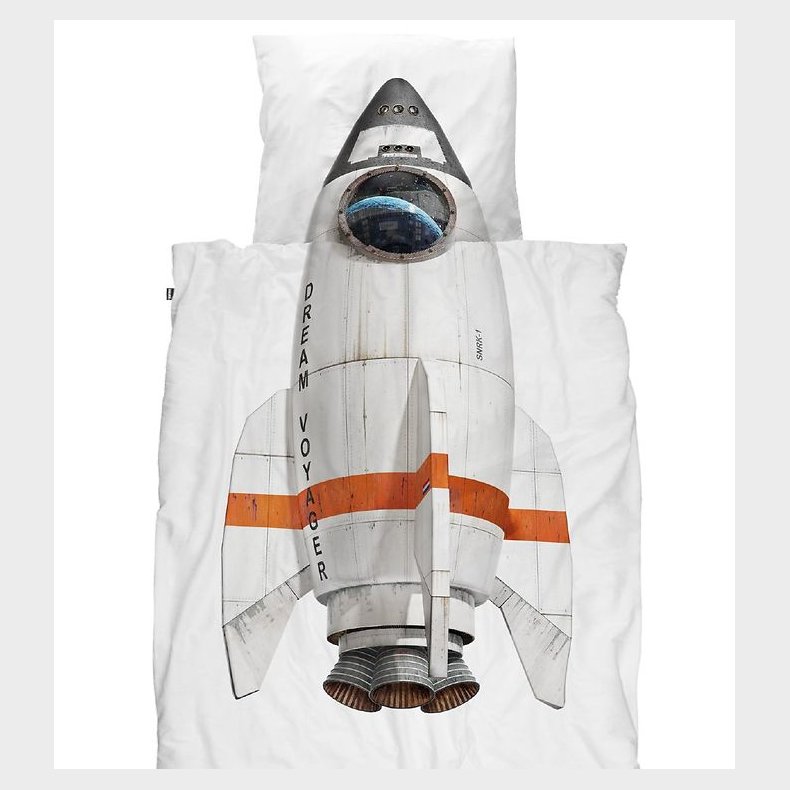 Snurk Sengetj - Voksen - Hvid m. Raket